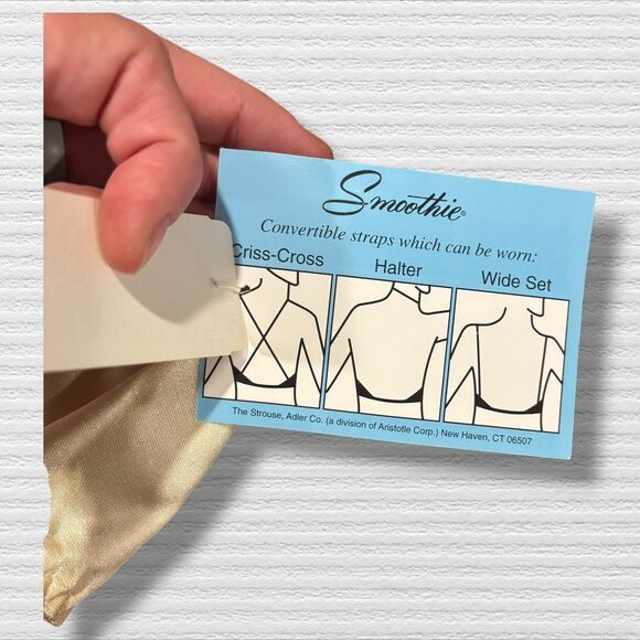 Vintage Smoothie Convertible Backless Bra 38C Style 164 Champ NWT Halter NOS - Picture 5 of 8